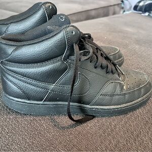 Nike All-Black Leather Sneakers